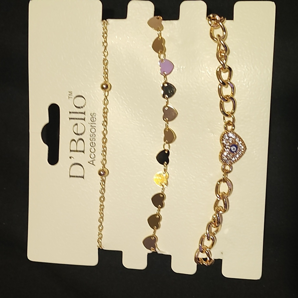 DBello gold evil eye bracelets
